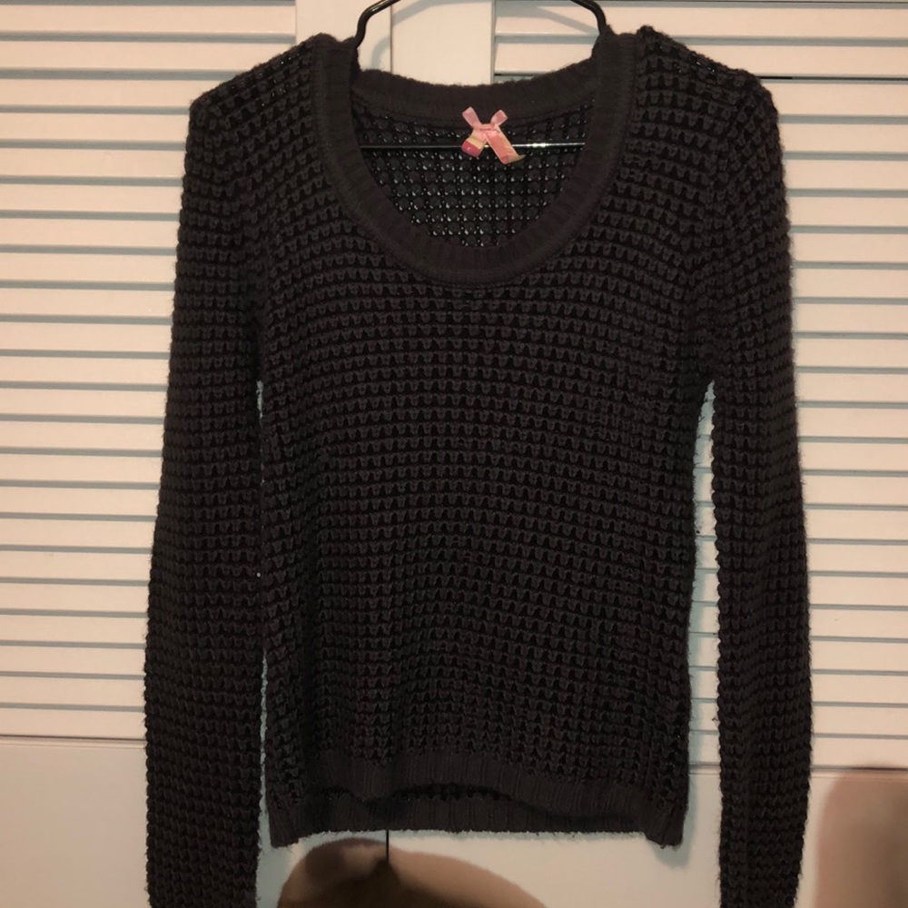 Dark grey and black sweater